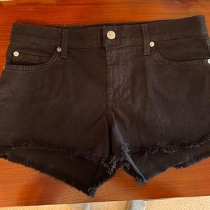 7 for all Mankind Cut Off Short in Black